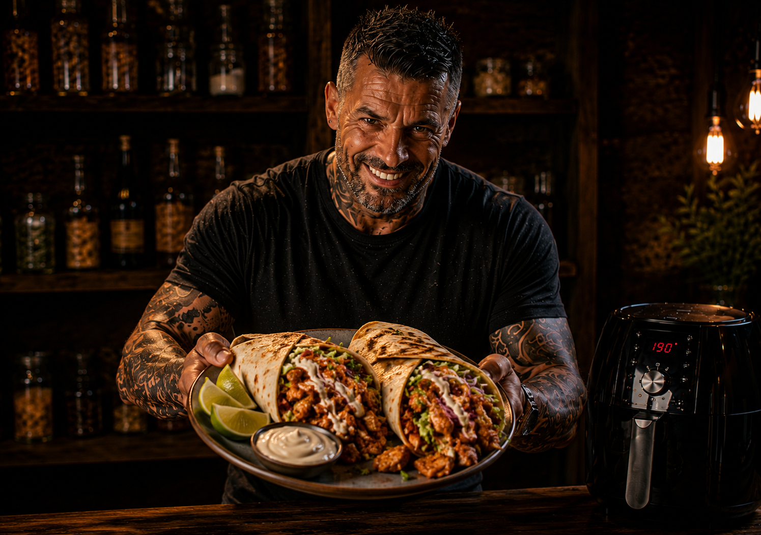 Air-Fryer Peri Peri Chicken Flatbread Boxes
