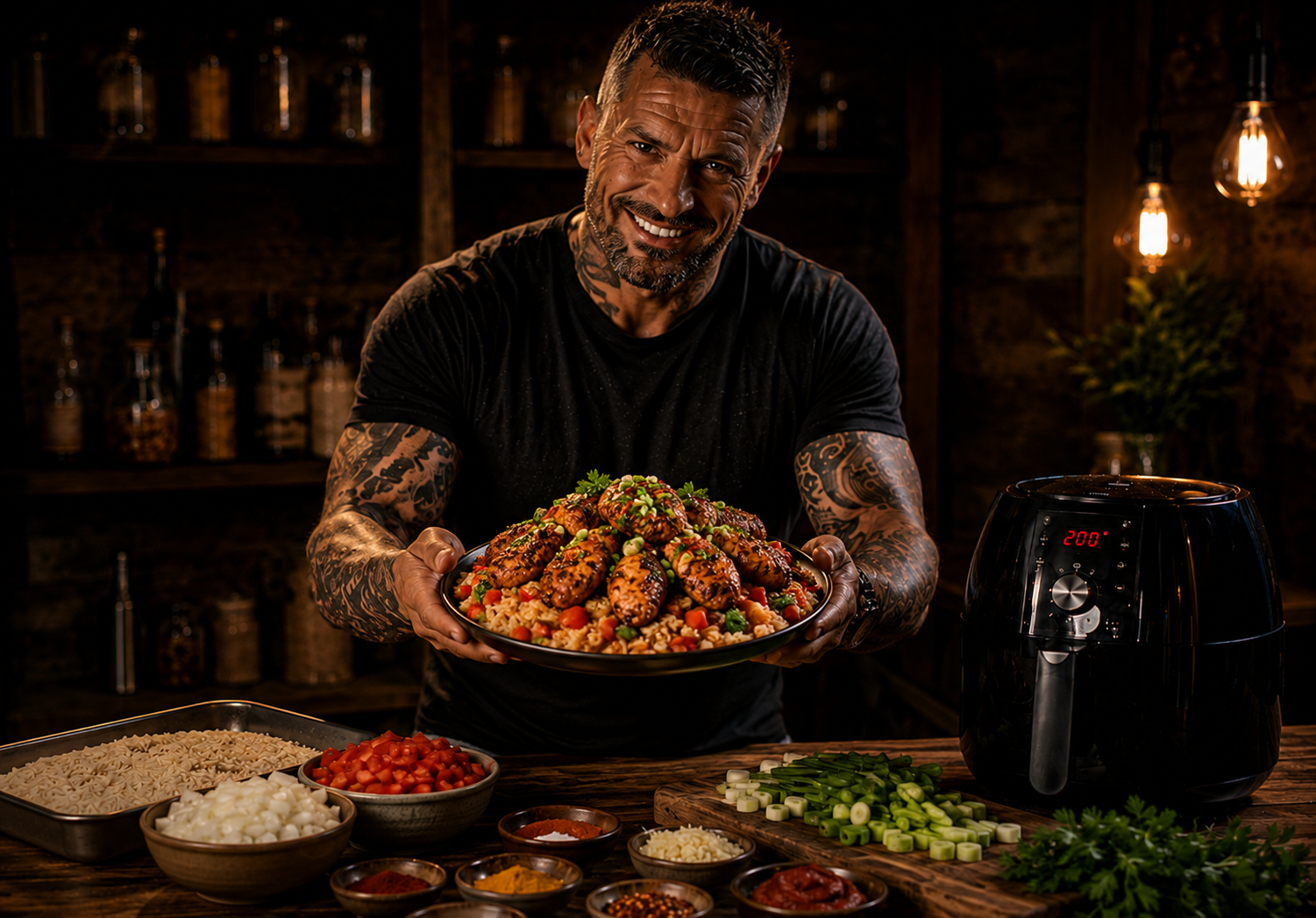 Air-Fryer Piri Piri Chicken & Spicy Rice Boxes
