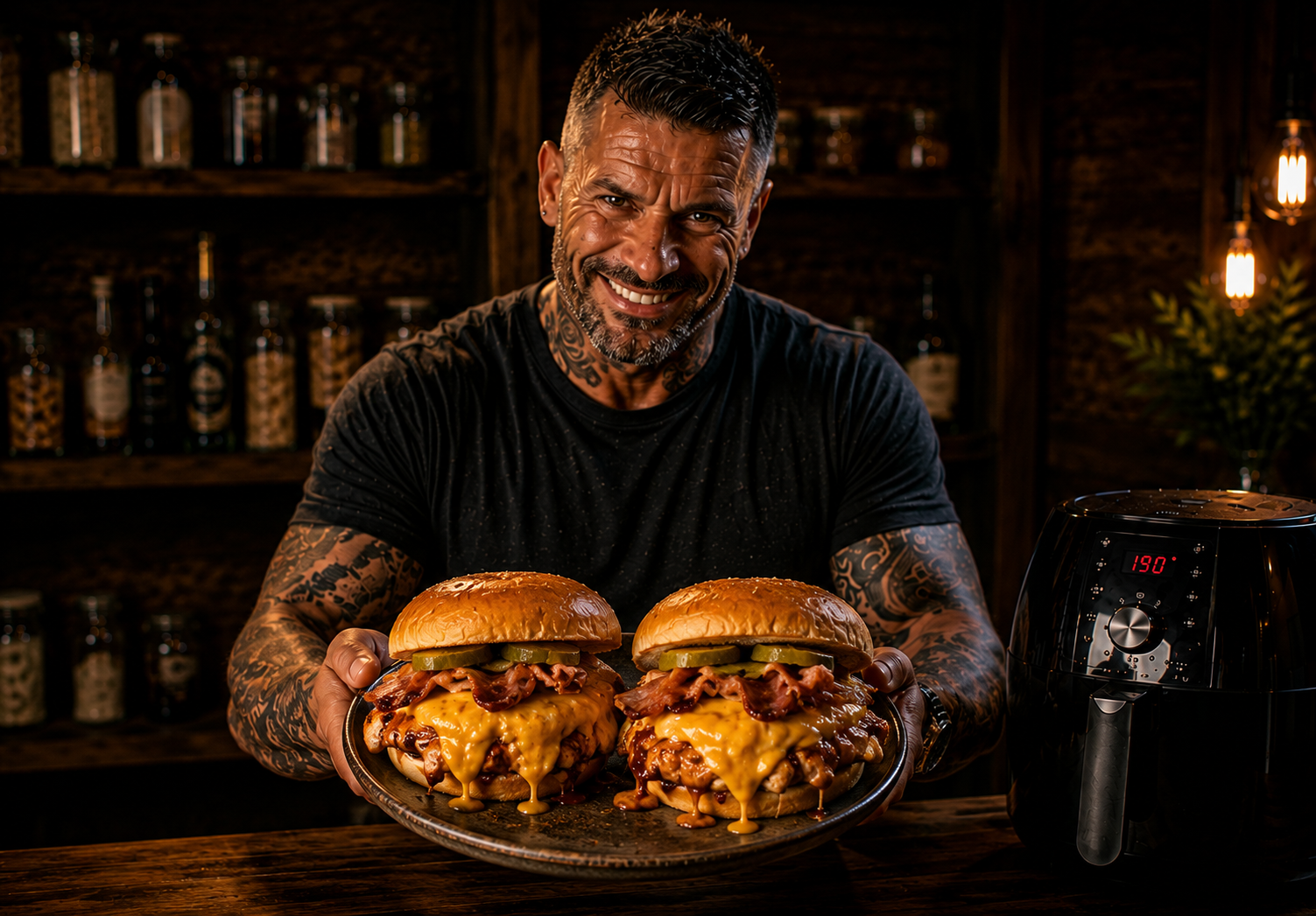 Air Fryer Pitmaster Chicken Bacon Melts