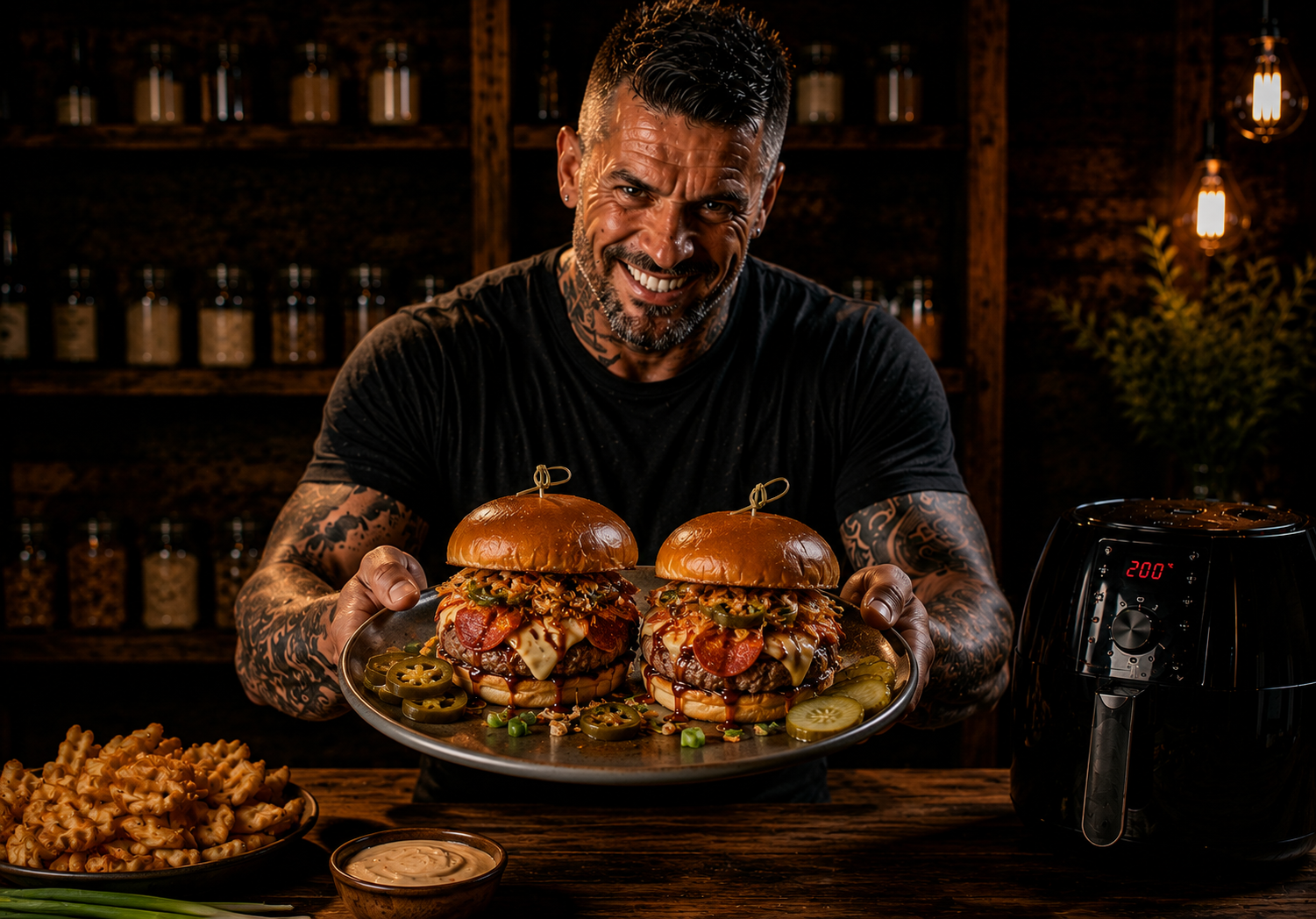 Air Fryer Pitmaster Pepperoni Burger Melts
