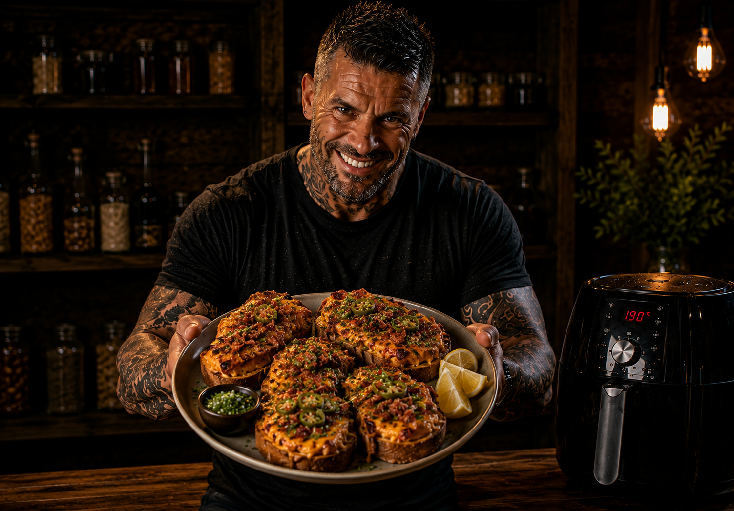 Air Fryer Pitmaster Pimento Cheese Toasts