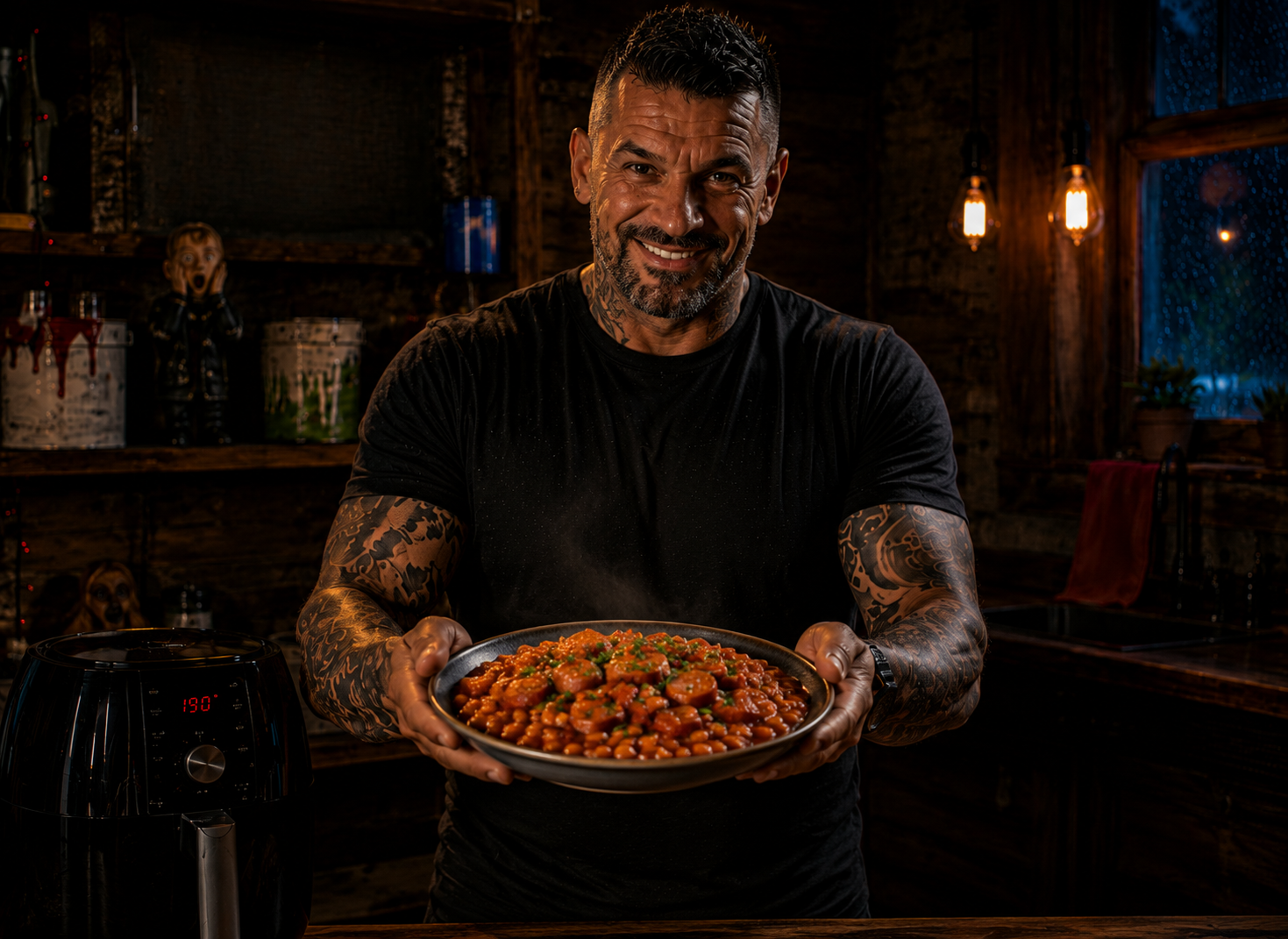 Air-Fryer Sausage & Bean Casserole