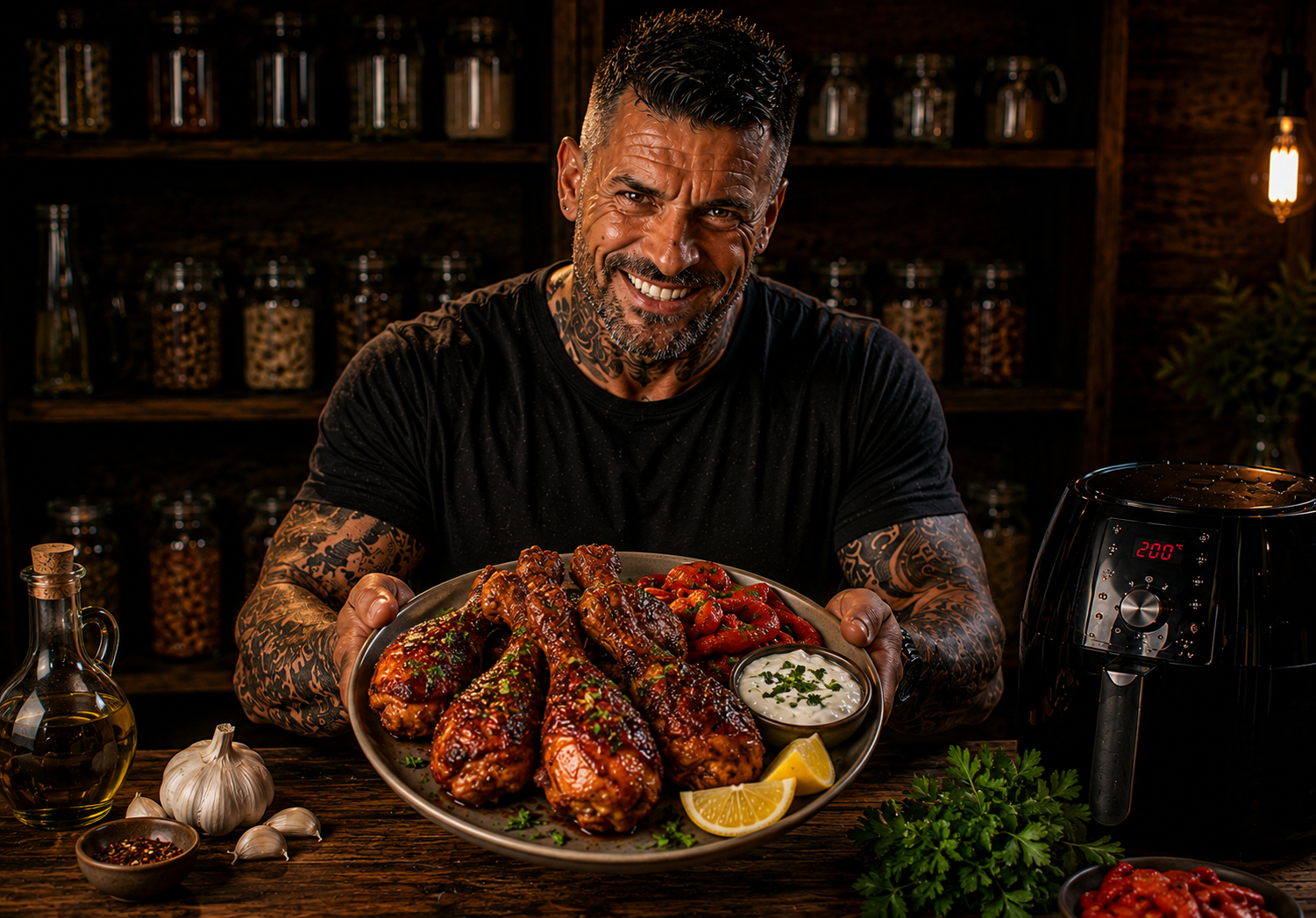 Air-Fryer Serbian Paprika Chicken Drumsticks