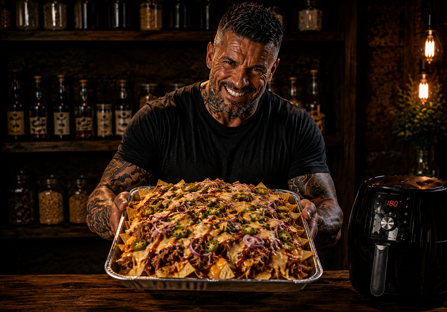 Air Fryer Smoked Chilli Beef Nacho Boxes