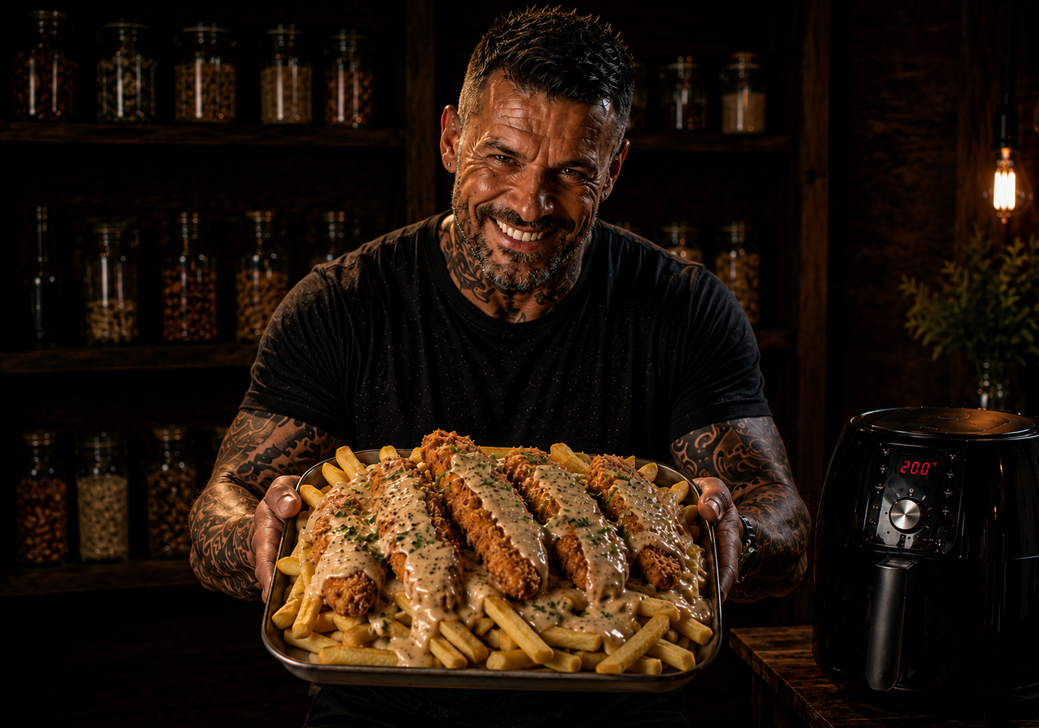Air-Fryer Southern Gravy Chicken Strip Trays