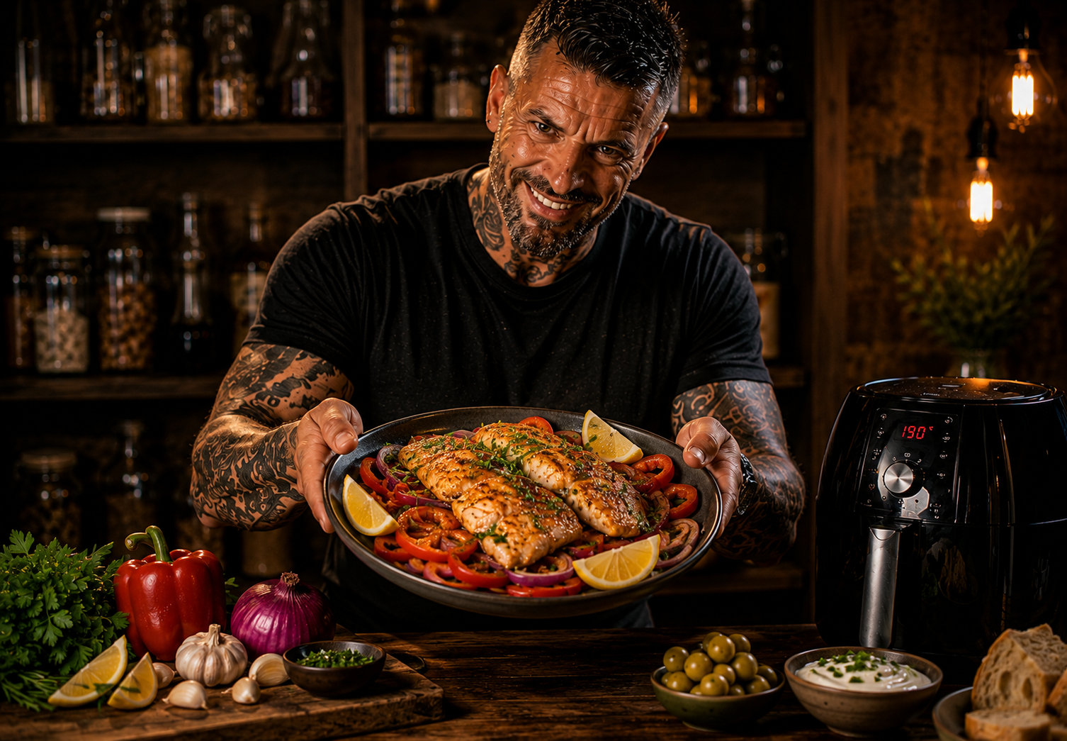 Air-Fryer Spanish Paprika Hake Trays