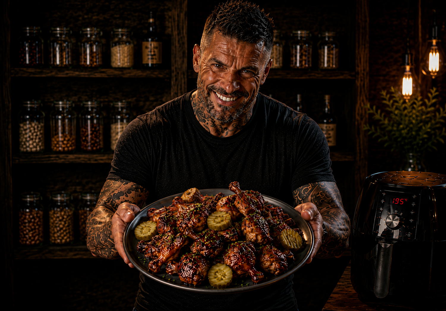 Air Fryer Sweet Tea BBQ Chicken Drumette Boxes