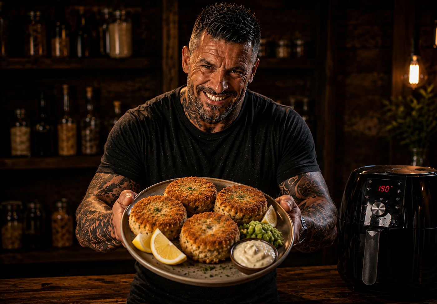 Air-Fryer Smoked Haddock Fishcakes