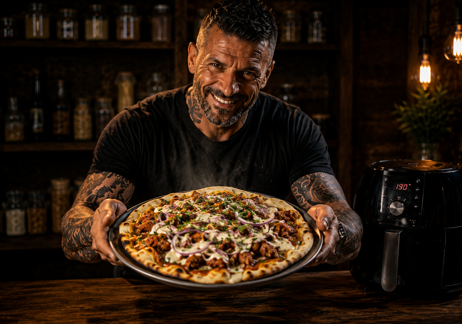 Air-Fryer Tandoori Lamb Flatbread Melts
