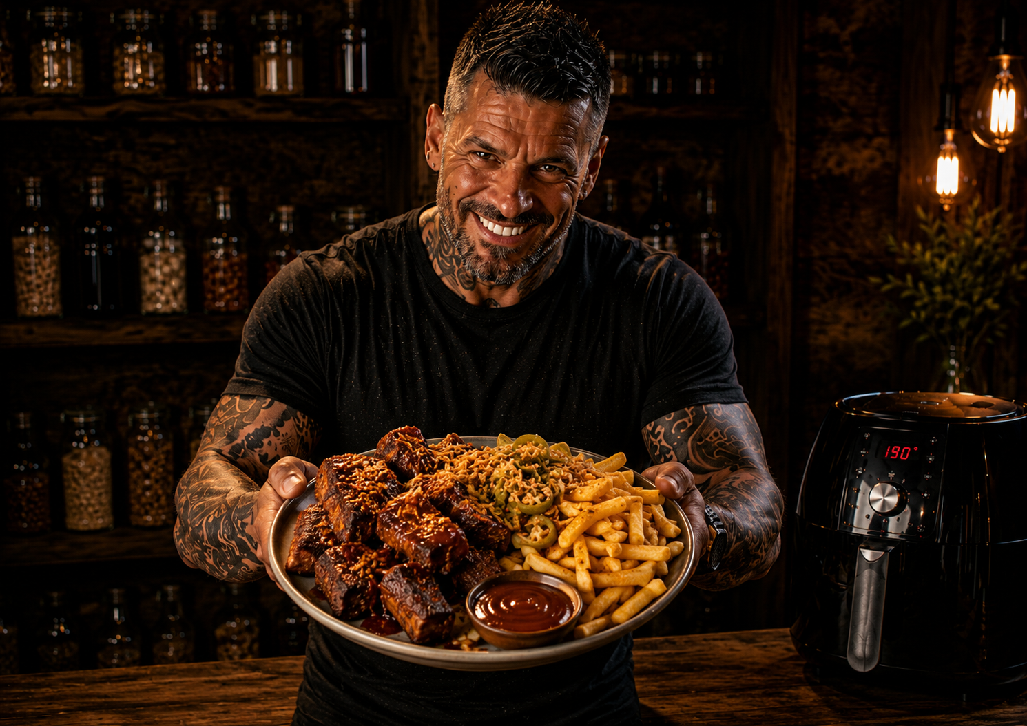 Air-Fryer Texan Beef Rib Bite Boxes