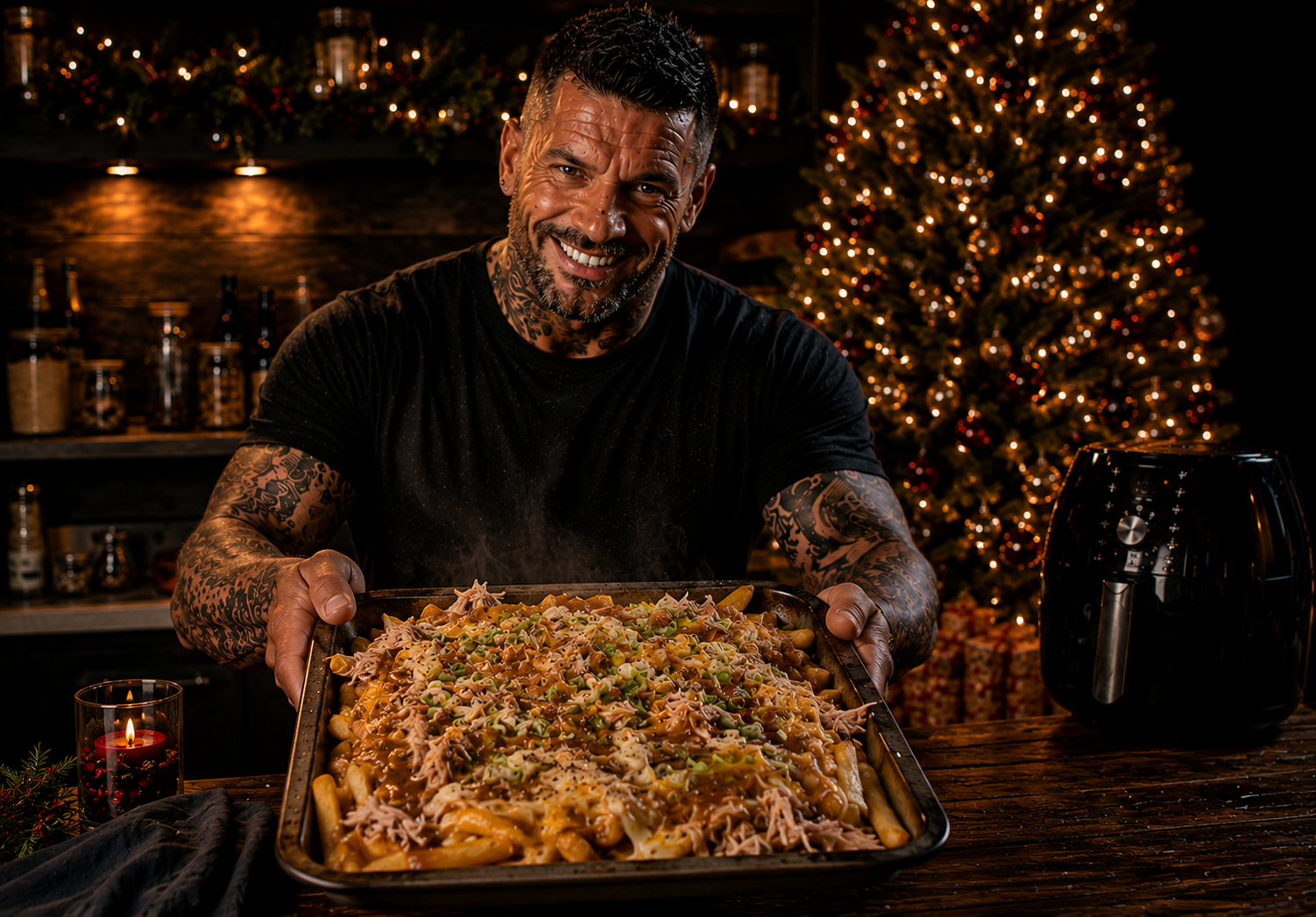 Air-Fryer Turkey Gravy Loaded Fries