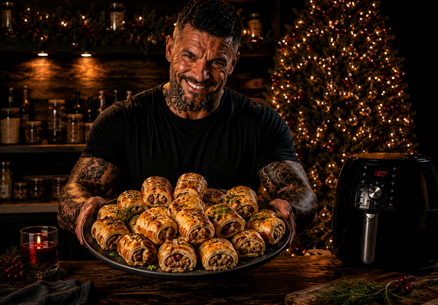 Air-Fryer Turkey & Stuffing Sausage Rolls