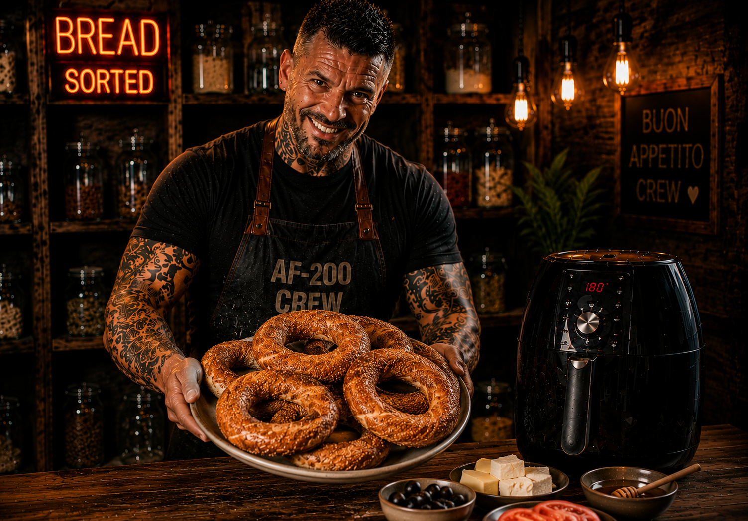 Air-Fryer Turkish Simit Rings
