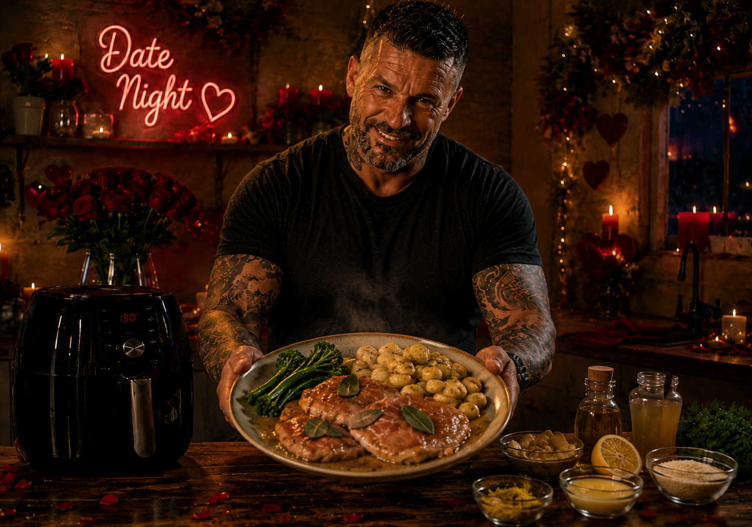 Air-Fryer Veal Saltimbocca with Lemon Butter Gnocchi