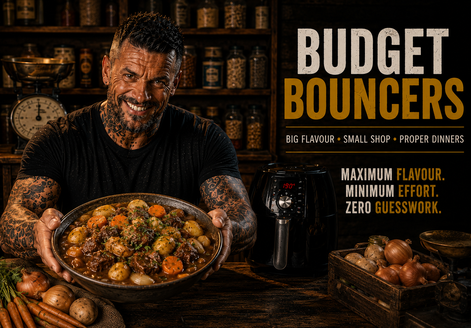 Budget Bouncers - big flavour, small shop and proper air-fryer dinners